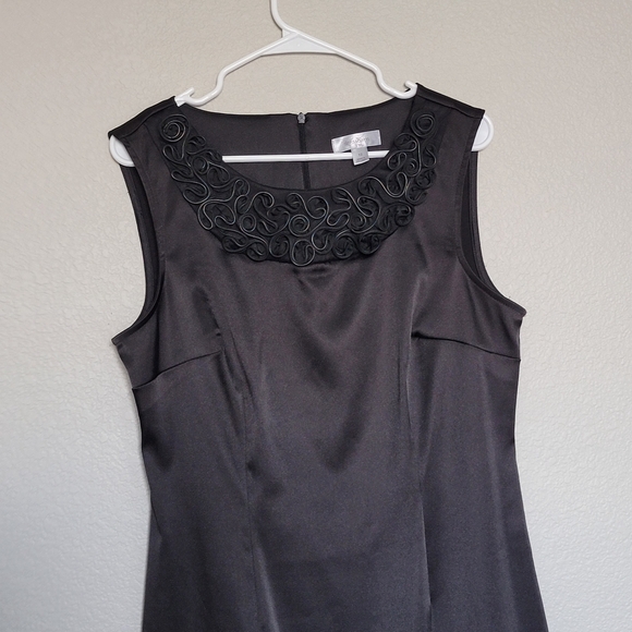 Dressbarn Black Sleeveless Dress Size 12 - Picture 6 of 7